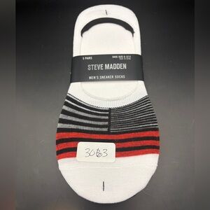 Steve Madden Mens No-show Sneaker socks - Multicolor - fits shoe size 6 to 12.5
